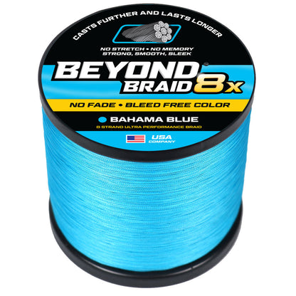 Braided Fishing Line Bahama Blue 8X - No Fade / 8LB option