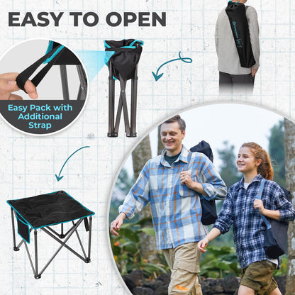 Padded Folding Camping Stool source view 24
