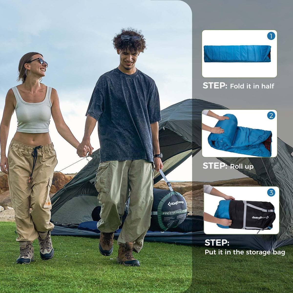 Double Flannel Sleeping Bag source view 25