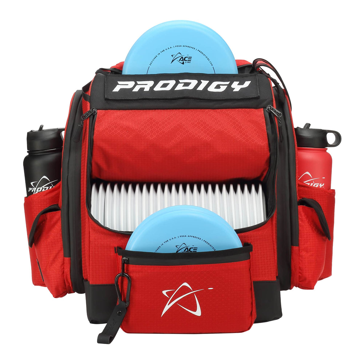 Disc Golf Backpack Red Ripstop option