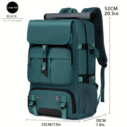 Large Capacity Laptop Backpack with Shoe Compartment & USB Charging Port – Waterproof Soft Shell Daypack for Men & Women, Multi-Functional Travel Rucksack for Business, College & Daily Commute, Multiple Colors Available
