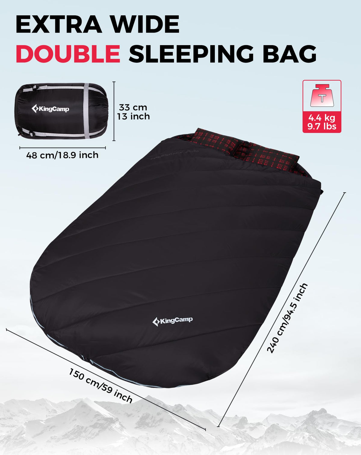 Double Flannel Sleeping Bag source view 29