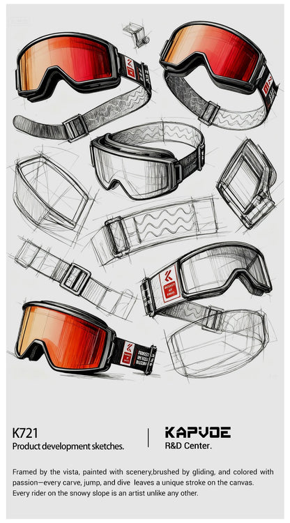 Magnetic Photochromic Ski Goggles OTG Helmet Compatible – 16-Point Magnetic Swap Lens, Triple-Layer Foam, Double Anti-Fog Dual-Layer PC 99.99% UV Protection for Men & Women, Includes Case & Bag