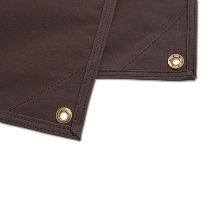 Canvas groundsheet close view