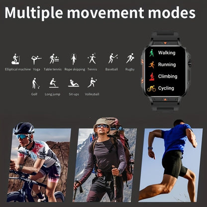Smartwatch with Wireless Calling – 1.95" HD Display, 100+ Sport Modes, IP68 Waterproof, Step & Calorie Tracker | SENBONO Men & Women