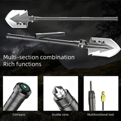 Hand-Forged Camping Axe & Shovel Set Portable Outdoor Tool Kit for Chopping Firewood Hiking Backpacking Gardening Backyard Survival Activities