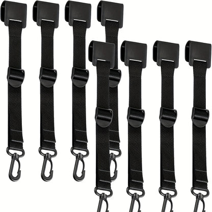 Canopy Hanging Clips for Tent & Vendor Booth – Heavy Duty Clip Set for Hanging Signs, Flags, Lanterns & Banners – Outdoor Camping & Exhibition Display Clips, Black, 5pcs or 8pcs