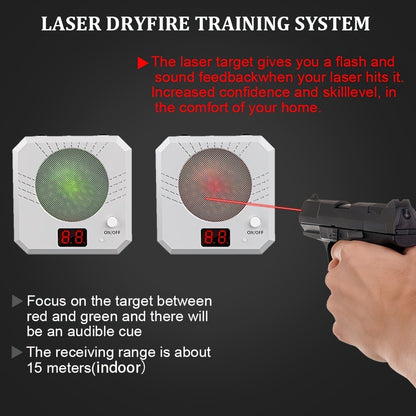 Rechargeable Laser Dry Fire Training Target Set 4 Difficulty Levels