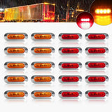10 Amber & 10 Red