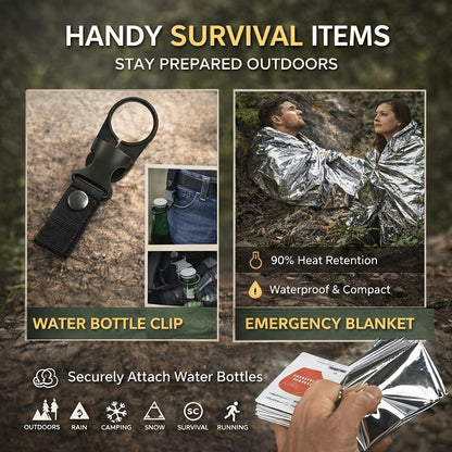 Camping Survival Kit Gift Set 19-in-1 – Emergency Survival Gear with Magnesium Fire Starter, Ideal Birthday Gift for Men, Dad, Husband, Fishing, Hunting & Outdoor Adventures