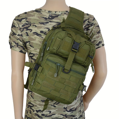 Tactical Chest Bag – Single Shoulder Crossbody Sling Pack for Hiking, Patrol & Outdoor EDC, Adjustable Strap, Multi-Pocket