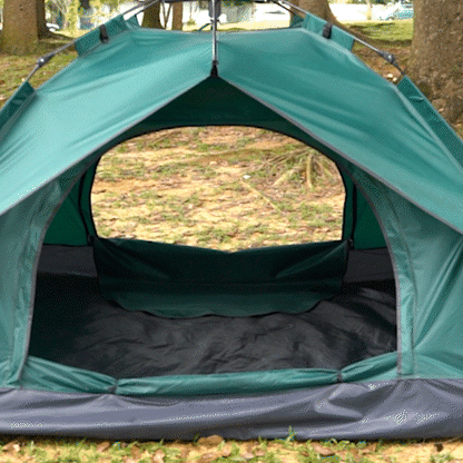 Small and large pop-up camping tents with two included tarps