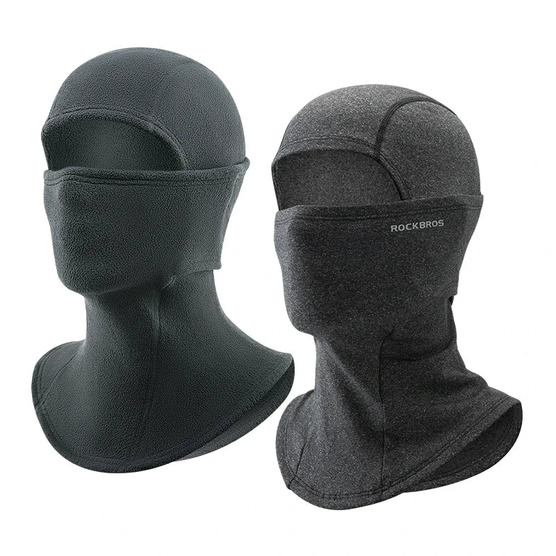 Balaclava Mask Black-Grey / Thick-fleece-Deepgray2 option