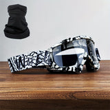 Black Pattern White Frame Transparent Sheet And Headscarf