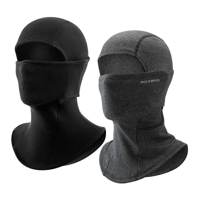 Balaclava Mask Black-Grey / Thick-fleece-Black2 option