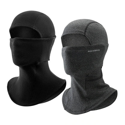 Balaclava Mask Black-Grey / Thick-fleece-Black2 option