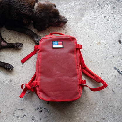 Breathable Mesh Training Backpack Red option