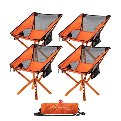 Ultralight Camping Chair Orange / 4-PACK option