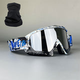 N White Blue - Silvery Flakes and Headscarf