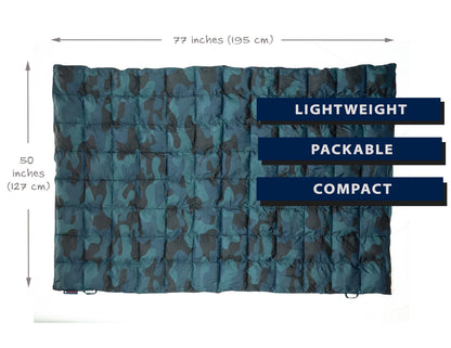 Convertible Camouflage Camping Blanket source view 34