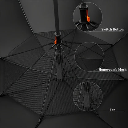 UV Protection Sun & Rain Umbrella with Black Vinyl Coating – 8-Rib Aluminum Frame Windproof Parasol for Outdoor Sun Protection, Sunny & Rainy Days, Includes Matching Water Bottle – Multiple Colors Available