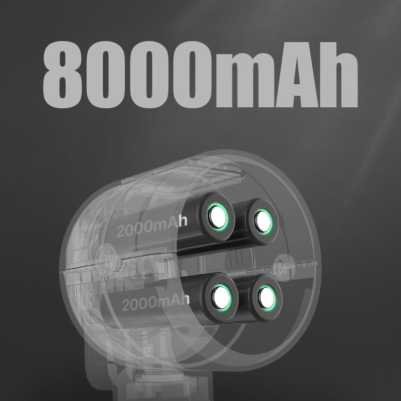 Rechargeable camping fan with night light and power bank