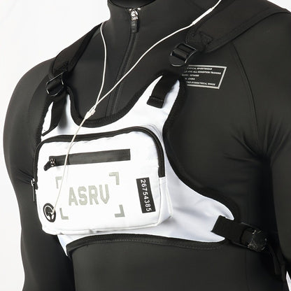 Lightweight Running Chest Bag for Men – Reflective Adjustable Vest Strap, Waterproof, Cycling Hiking Skiing Sports Pack
