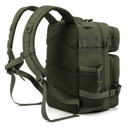 Tactical Laptop Backpack 25L MOLLE Unisex – Office & Hiking Daypack with Dual Cup Holders for Men & Women, 3-Day Bug Out Bag, Trekking & Laptop Organizer, 9 Colors: Black, Green, Pink & More