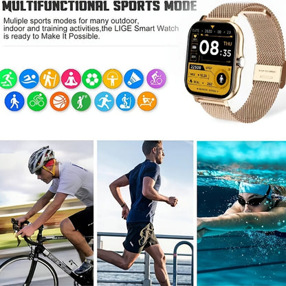 Full Touch Screen Smartwatch with Wireless Call & Sport Modes