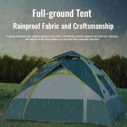 Automatic Instant Setup Camping Tent for 1-3 or 3-4 Persons - Full Season Pop Up Tent with Double Doors & Mesh Windows, Windproof Lightweight Backpacking Tent for Camping, Hiking, Hunting, Travel & Outdoor Shelter