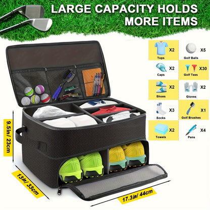 Golf Ball Storage Bag Oxford Fabric – Portable Golf Ball Carrier Pouch with Zipper, Holds 12 Balls, Lightweight Golf Accessories Organizer for Men Women Golfers