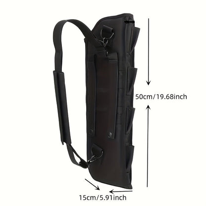 Tactical Shotgun Holster with MOLLE System – 19" 600D Oxford Cloth, Adjustable Strap & Shell Loops, Lightweight Hunting & Shooting Scabbard for Tactical Vests, Belts & Packs
