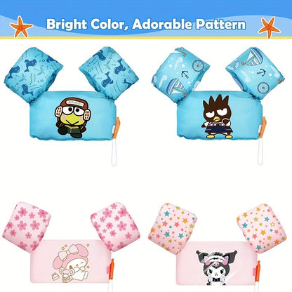 Kids Swim Vest Floating Jacket – Adjustable Straps, Lightweight, Cute Cartoon Pattern for Boys Girls Beginners, Pool Beach Water Safety 20-50 lbs