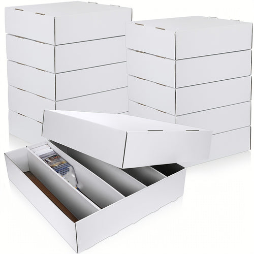 Trading Card Storage Box 20 Pack Cardboard 7x3.7x2.8 Inch Baseball Card Storage Boxes Collectible Cases for Sports Cards Gaming Cards TCG MTG Pokemon Card Collecting Holder Supplies Upgraded Version