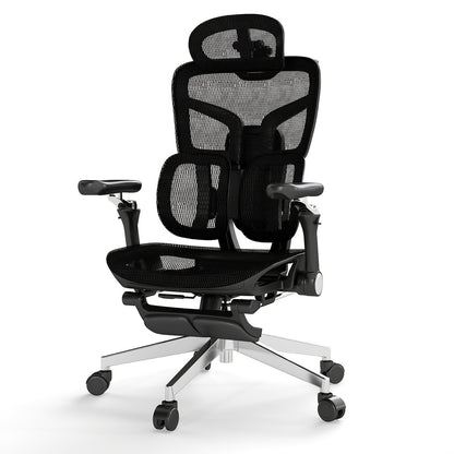 Ergonomic Office Chair with Footrest & 6D Armrests – High Back Lumbar Support Swivel Desk Chair for Home Office