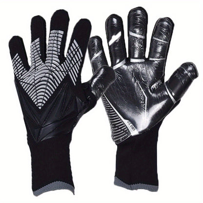 Silicone Grip Goalkeeper Gloves with Superior Traction - Available in 6 Colors & 5 Sizes, Professional Soccer & Rugby Goalie Gloves for Men Women Youth, High-Performance Finger Protection Sports Gloves