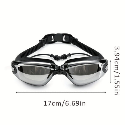 Swimming Goggles Set 6pcs – Swim Cap, Nose Clip & Earplugs