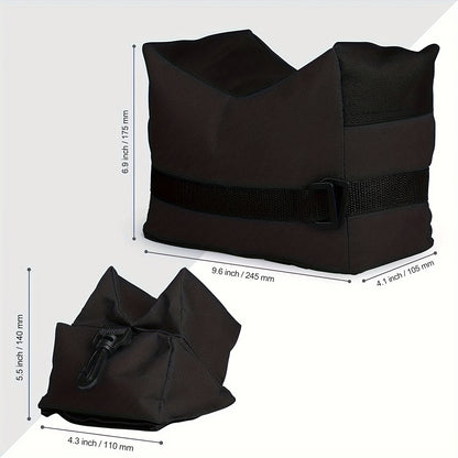Shooting Rest Sandbag Bags Front & Rear Support Stand Holders for Rifle Gun Shotgun Bench Rest Target Sports Hunting Photography Unfilled Tactical Shooting Bag Set