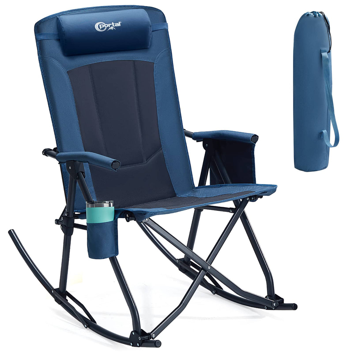 Rocking Camping Chair Fabric / Blue option