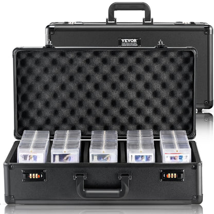 PSA Graded Card Storage Box 5-Slot Aluminum Case Combination Lock
