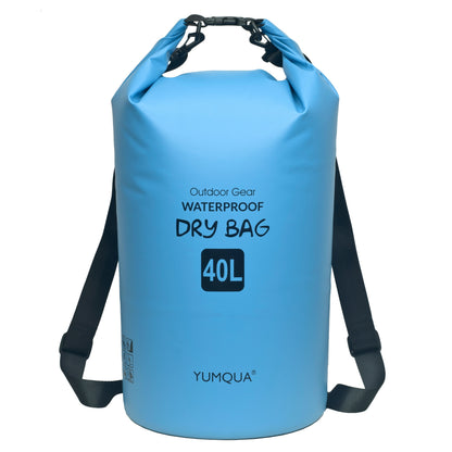 Waterproof Dry Bag Backpack 40L Roll Top Lock Closure PVC Floating Storage Bag for Kayaking Boating Swimming Hiking Camping Fishing Black Army Green Blue Yellow