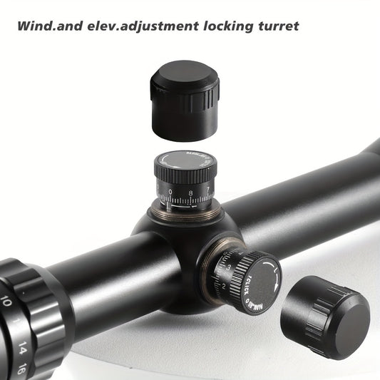 6-24X50 AO Rifle Scope with Illuminated Red Green Reticle, Long Range Hunting Scope for 20mm Picatinny Rail Mount, Tactical Optical Sight for Shooting & Outdoor Use