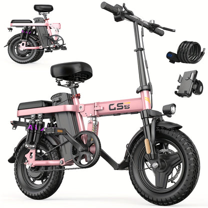 Folding Electric Bike 14" – 500W-740W City Commuter E-Bike