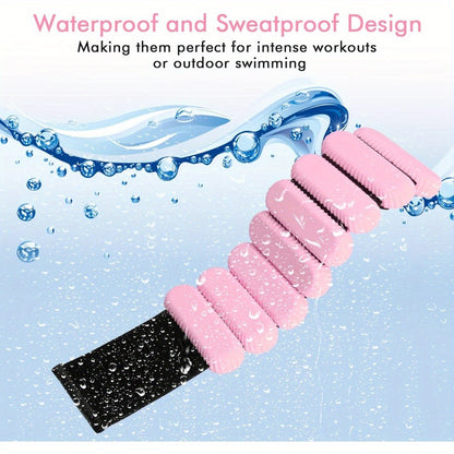 Silicone Wrist & Ankle Weights Bracelet 1LB Pair for Women Men – Adjustable Weighted Cuffs for Yoga, Running, Dance & Strength Training Workouts