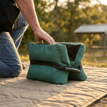 Rifle Shooting Rest Bag – Tactical Unfilled Sandbag Gun Support for Range Hunting & Photography | 600D Oxford Cloth Bench Rest Steady Bag