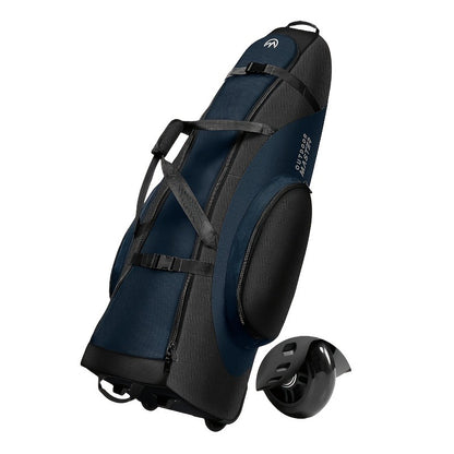 Golf Travel Bag with Reinforced Inline Wheels - 900D Heavy-Duty Oxford Padded Golf Club Travel Case with Shoes & Accessories Compartment, Foldable Airline-Approved Golf Bag for Men, 49.2 Inch