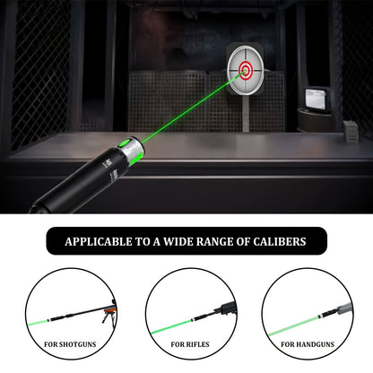 Universal Laser Bore Sighter Kit with 32 Adapters | Red & Green Bore Sight for Rifles, Pistols & Shotguns – Tactical Caliber Boresighter Accommodating Firearms from .17 to 12GA for Fast Zero-In