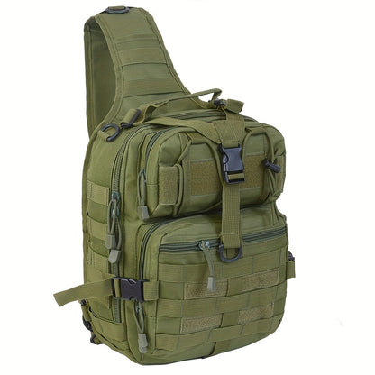 Tactical Chest Bag – Single Shoulder Crossbody Sling Pack for Hiking, Patrol & Outdoor EDC, Adjustable Strap, Multi-Pocket