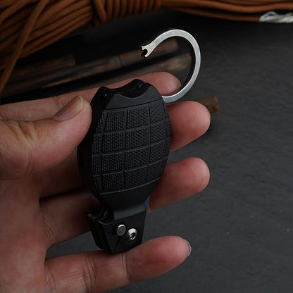 3-in-1 Golf Divot Tool Set with Whistle Keychain Clip EDC Multi-Tool Spring Button Opening Pocket Outdoor Survival Accessory
