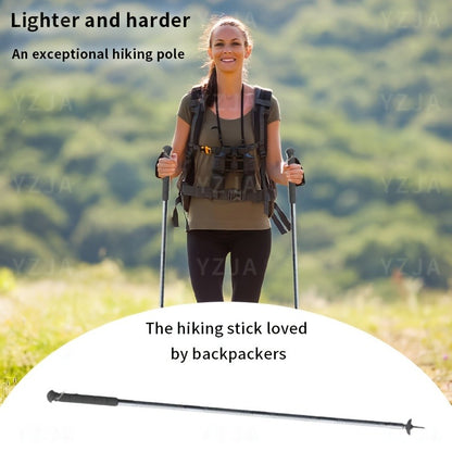 7-in-1 Tactical Hiking Staff – Adjustable Aluminum Alloy Mountaineering Stick with Compass, Fire Starter, Saw, Screwdriver & Pliers – Multi-Tool Walking Pole for Hiking, Climbing & Camping